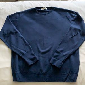 Men’s Jaeger Crewneck Sweater, 100% Wool, Made in GT Britain, Size 46/XL